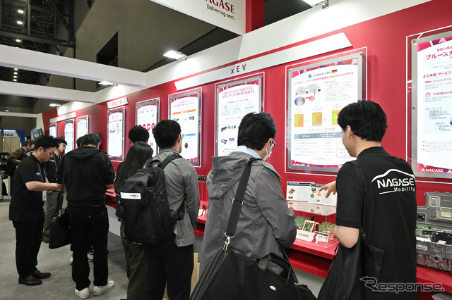 「オートモーティブワールド名古屋」に出展した長瀬産業のブース