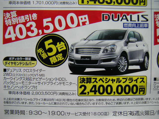 【おはよう値引き情報】大連休に大きな車を買う