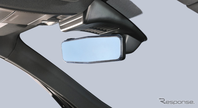 Carmate・リアビューミラーEDGE SLEEK 3000SR ブルー鏡（DZ611）