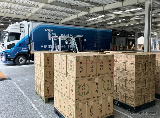 月桂冠と鈴与がT2と協業し、自動運転トラックで日本酒輸送