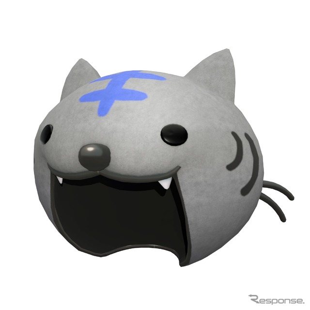 「ニャイケンヘルメット3Dモデル」（アンケートプレゼント）