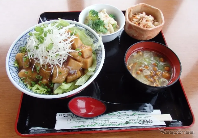 信州高野豆腐と豚肉のあんかけ丼