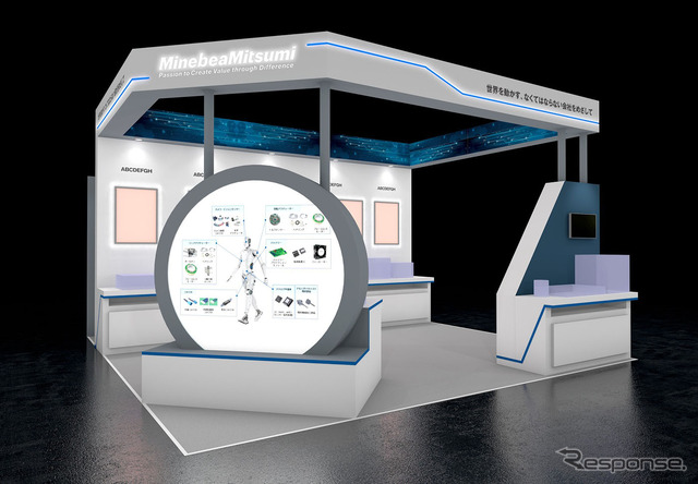 ミネベアミツミグループの展示ブースイメージ