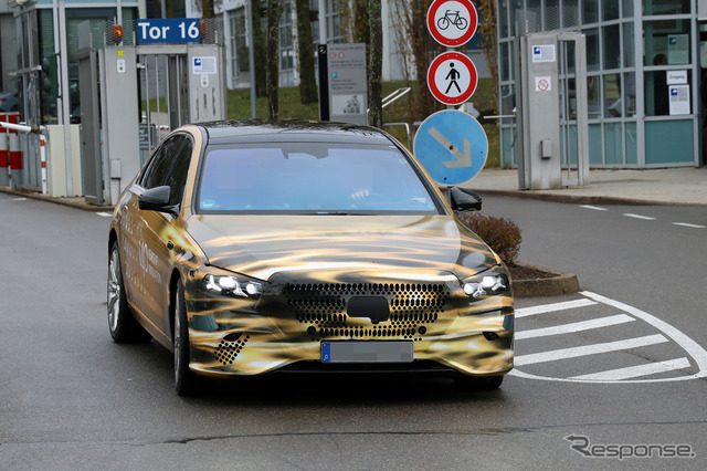 メルセデスベンツ Sクラス 改良新型のプロトタイプ