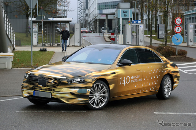 メルセデスベンツ Sクラス 改良新型のプロトタイプ