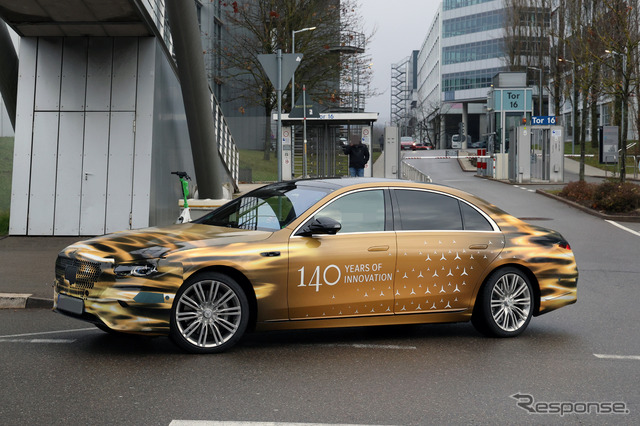 メルセデスベンツ Sクラス 改良新型のプロトタイプ