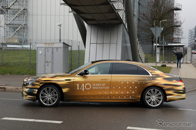 メルセデスベンツ Sクラス 改良新型のプロトタイプ