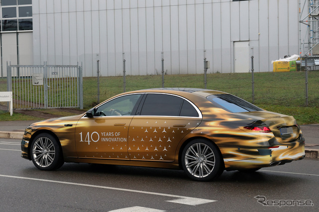 メルセデスベンツ Sクラス 改良新型のプロトタイプ