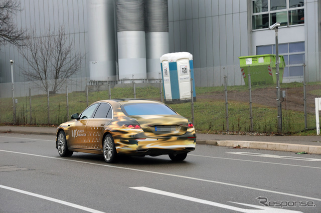 メルセデスベンツ Sクラス 改良新型のプロトタイプ