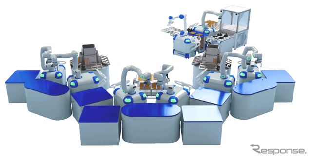 安川電機のブース内展示イメージ