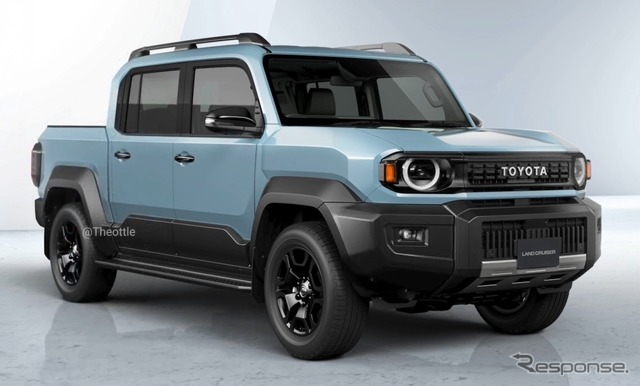 トヨタ ランドクルーザーFJ ピックアップトラックの予想CG