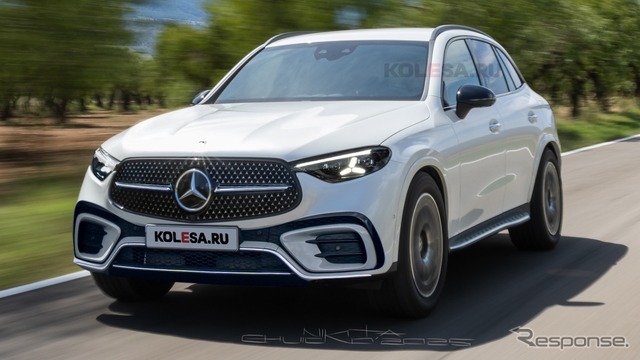 メルセデスベンツ GLC 改良新型の予想CG