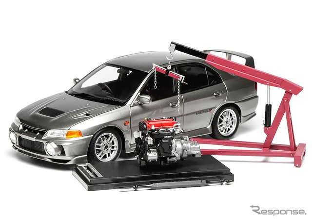 三菱『ランサーエボリューションIV』の18分の1スケールミニカー
