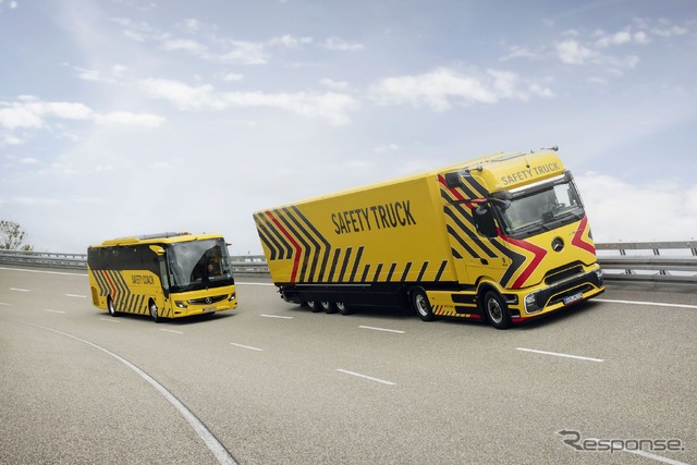 メルセデスベンツのトラックとバス向け最新安全装備