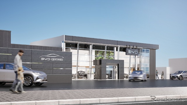 「BYD AUTO 札幌」の完成イメージ