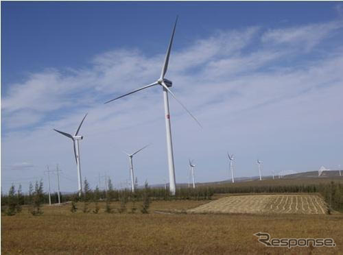 住友商事など、中国で風力発電所を運転開始