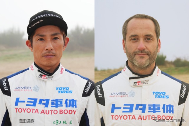 ドライバー 三浦昂氏（左）ロナルド・バソ氏（みぎ）