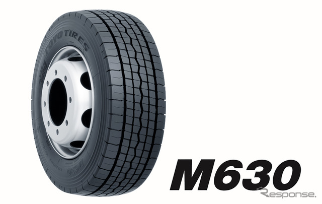 トーヨータイヤが偏摩耗を61％低減した4軸低床トラック専用タイヤ「M630」発売へ