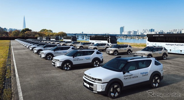 水素評議会グローバルCEOサミットに起用されたヒョンデの燃料電池車