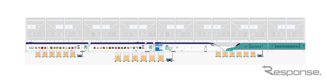 AGV（無人搬送車）による作業イメージ