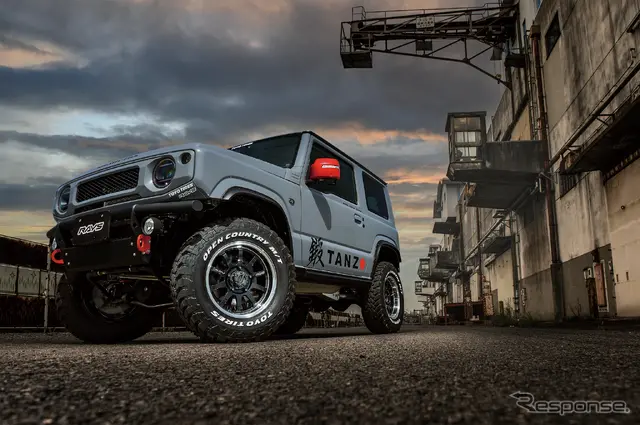 RAYS A-LAP-J（ブラック/リムDC）× SUZUKI ジムニー