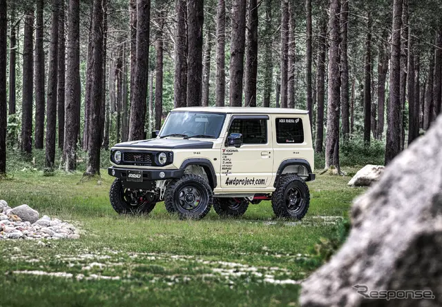 RAYS VOLK RACING TE37XT for J Black Shadow LTD.（マットトランスルーセントブラック）× SUZUKI ジムニー