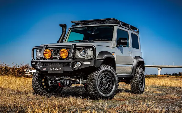 RAYS TEAM DAYTONA M9+（セミグロスブラック）× SUZUKI ジムニーシエラ