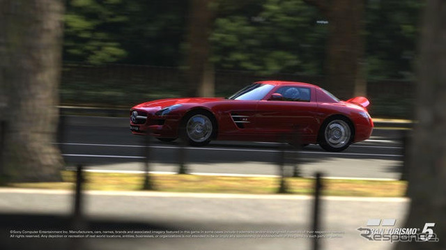 グランツーリスモ5にメルセデスベンツ SLS AMGが収録