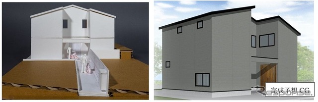 完成模型と予想CG