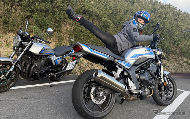 ホンダ CB1000Fと小鳥遊レイラさん