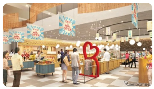 九州道の広川SA上り線のリニューアルイメージ