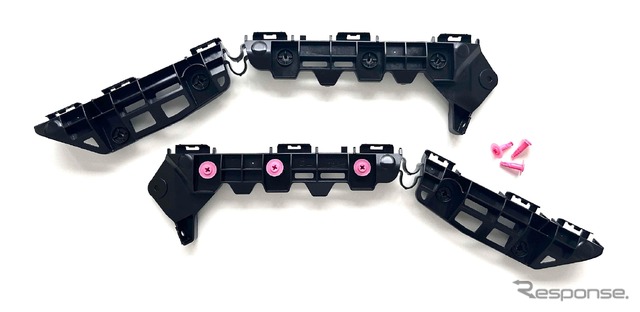 ニフコが開発したパッキンレス・バンパーリテーナー