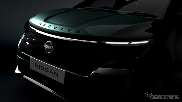 日産の小型ミニバン『グラバイト』のティザー