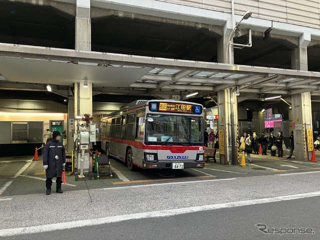 綱島駅のバス乗り場