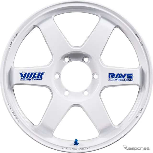 VOLK RACING TE37 Ultra LARGE P.C.D. 30th ANNIVERSARY STICKER Ver.（ホワイト）