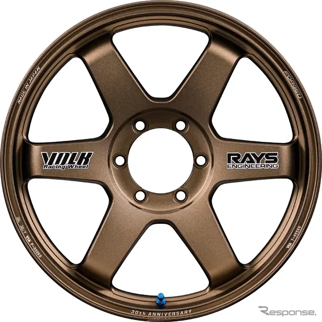 VOLK RACING TE37 Ultra LARGE P.C.D. 30th ANNIVERSARY STICKER Ver.（ブロンズ）