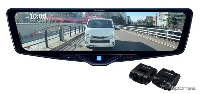 アルプスアルパインのドライブレコーダー搭載デジタルミラー「DVR-DM1246Aシリーズ」