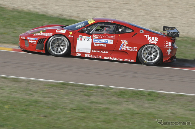 ジャン・アレジ選手とフェラーリF430 GT2