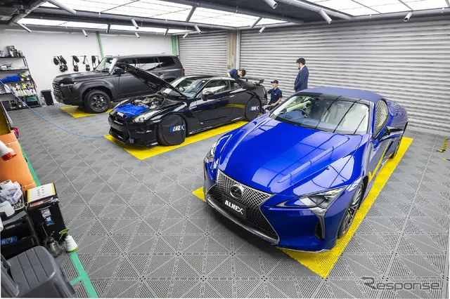 高級車から普及車種まで幅広く施工