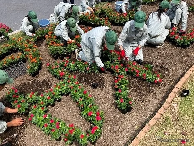 鈴鹿8耐 メイン花壇