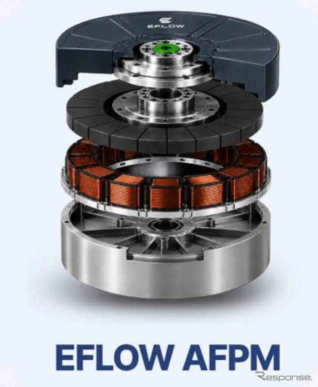 EFLOWのAFPM（アキシャルフラックス永久磁石モーター)