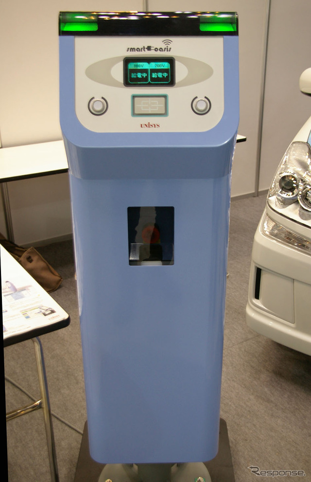 日本ユニシスの充電スタンド