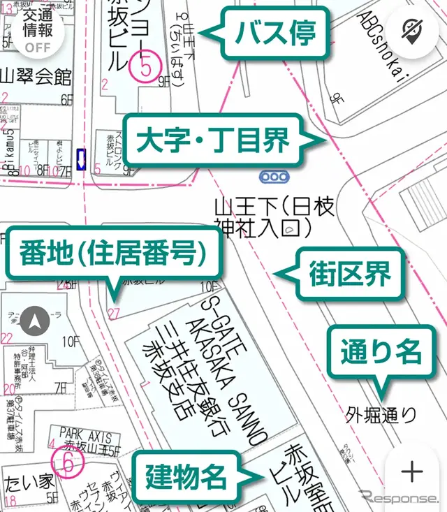 住宅地図でのカーナビゲーションに対応