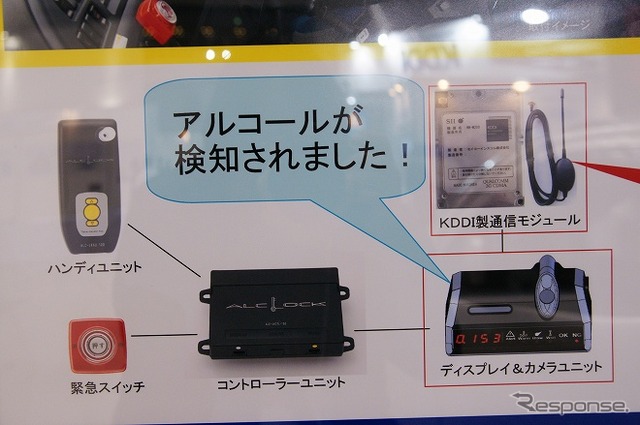 KDDIブース、アルコールインターロック