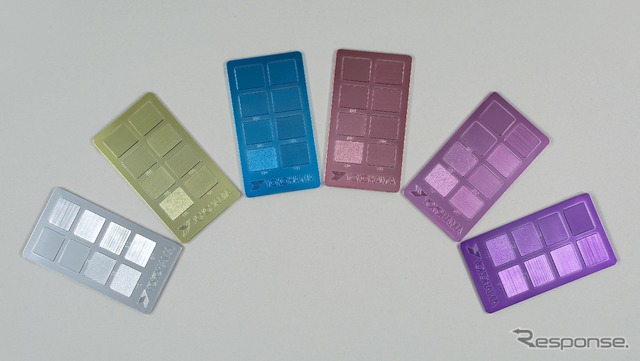 「Y-coat」でコーティングした金属蒸着の樹脂板