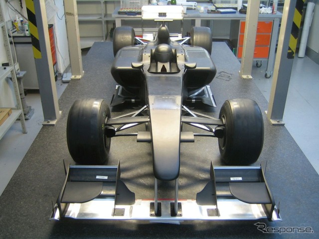 ロータス F1の2010年風洞実験用マシン