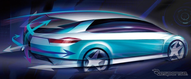 新型車のスケッチ