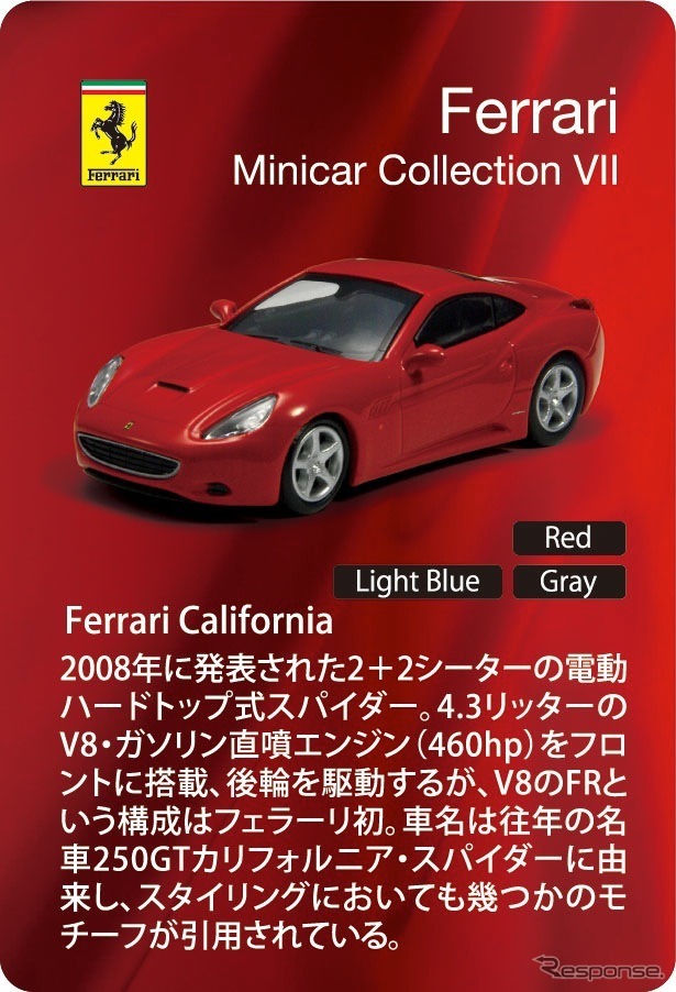 フェラーリ・ミニカーコレクション7、カード