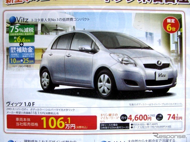 ●ヴィッツ1.0F ●ネッツトヨタ東名古屋 0120-188-365 ●新栄052-935-6122、荒畑052-732-3541、川原052−761-8111、平針052-801-6111 ●他6店 ●11/7.8.14.15 ●まこぴ