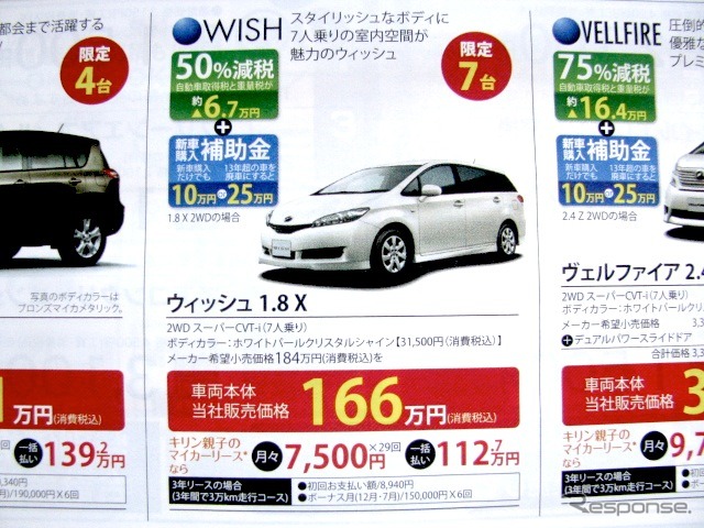 ●WISH ●ネッツトヨタ東名古屋 0120-188-365 ●新栄052-935-6122、荒畑052-732-3541、川原052−761-8111、平針052-801-6111 ●他6店 ●11/7.8.14.15 ●まこぴ
